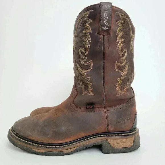 Tony Lama TLX Waterproof Western Cowboy Work Boot - 11D - Picture 1 of 13